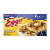 Kellogg's Eggo blueberry waffles, 10 count Full-Size Picture